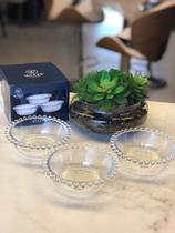 CJ 3 BOWLS CRISTAL DE CHUMBO PEARL 14x4,55cm