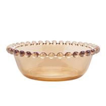 Cj. 3 Bowls de Cristal Pearl Bolinha Ambar 14 x 5cm Wolff