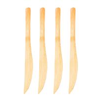 Cj 4 espatulas de bambu geleia manteiga 18 cm Cj 4 espatulas de bambu geleia manteiga 18 cm