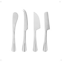 Cj 4 facas para queijo p/queijo de aço inox Positano Caixa