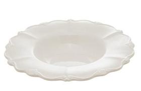 Cj 4 pratos porcelana fundo p/ massa fancy branco 23x5cm wolff