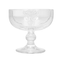Cj.4 Taças p/Sobremesa de Vidro Transparente Butterfly Wolff