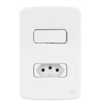 Cj 4x2 1 Inter Paralelo 1 Tomada 2P+T 10A Branco Composé WEG