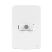 Cj 4x2 1 Tomada Antena Coaxial TV Branco Composé WEG Cj 4x2 1 Tomada Antena Coaxial TV Branco Composé WEG