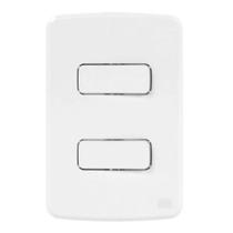 Cj 4x2 2 Interruptores Paralelo 10A Branco Composé WEG