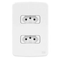 Cj 4x2 2 Tomadas 2P+T 10A Branco Composé WEG