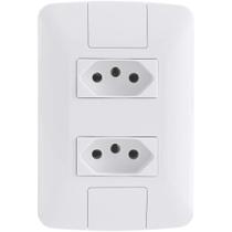 Cj 4x2 com 2 Tomadas 2P+T 20A 250V Branco Aria Tramontina
