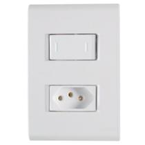 Cj 4x2 Inter Paralelo 10A 1 Tomada 2P+T20A BR LIZ TRAMONTINA