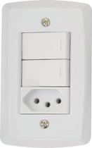Cj 4x2 Interruptores Simples 10a Tomada 20a Lux2 57145071