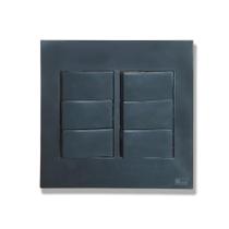 Cj 4x4 3 Teclas + 3 Teclas Simples Recta Grafite Gloss Blux Cj 4x4 3 Teclas + 3 Teclas Simples Recta Grafite Gloss Blux