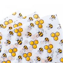 Cj 50un de Papel Manteiga Estampado Bee 24,5cmx21cm - Lyor