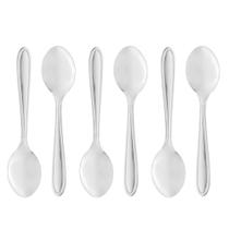 Cj 6 Colheres P/Sobremesa De Aço Inox Gastro 13Cm - LYOR