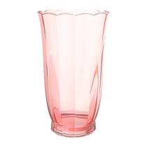 Cj.6 Copos Long Drink de Vidro Peach Rosa 350ml Hauskraft