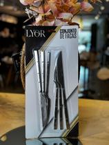 CJ 6 FACAS ACO INOX P/CHURRASCO BAMBU ELEGANT 22,3cm CJ 6 FACAS ACO INOX P/CHURRASCO BAMBU ELEGANT 22,3cm