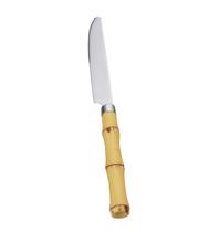 CJ 6 FACAS P/MESA DE ACO INOX C/CABO DE PLASTICO BAMBU NATURAL 22cm CJ 6 FACAS P/MESA DE ACO INOX C/CABO DE PLASTICO BAMBU NATURAL 22cm