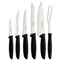 Cj 6 Facas Plenus 23498 Tramon Pt - Casa & Video - Tramontina