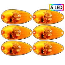 Cj 6 Lanterna Lateral Ônibus Bolha Dupla Função 5 Led BIVOLT Cj 6 Lanterna Lateral Ônibus Bolha Dupla Função 5 Led BIVOLT