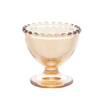 Cj.6 Porta Ovos de Cristal Pearl Bolinha Ambar 6 x 6cm Wolff Cj.6 Porta Ovos de Cristal Pearl Bolinha Ambar 6 x 6cm Wolff