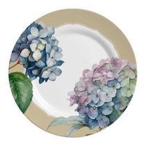 Cj.6 Pratos Rasos de Cerâmica Hortensia II 29cm Alleanza