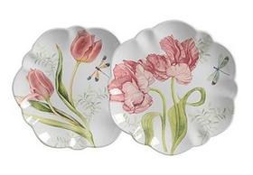 Cj.6 Pratos Rasos de Ceramica Jardim Encantado 29cm Scalla Cj.6 Pratos Rasos de Ceramica Jardim Encantado 29cm Scalla