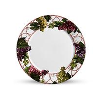 Cj.6 Pratos Rasos de Ceramica Sommelier Roxo 28cm Scalla