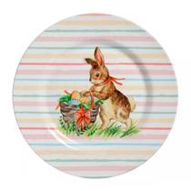 Cj.6 Pratos Rasos em Cerâmica Páscoa Color Rabbits 29cm - Alleanza Cj.6 Pratos Rasos em Cerâmica Páscoa Color Rabbits 29cm - Alleanza