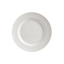 Cj 6 Pratos Sobremesa Branco Relevo Split White Alleanza