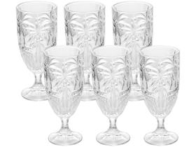 Cj.6 Taças de Cristal Palm Tree Transparente 450ml Cj.6 Taças de Cristal Palm Tree Transparente 450ml
