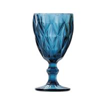 CJ 6 TACAS P/AGUA DE VIDRO SODO-CALCICO DIAMOND AZUL 325ml CJ 6 TACAS P/AGUA DE VIDRO SODO-CALCICO DIAMOND AZUL 325ml