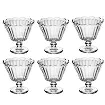 Cj 6 Taças P/ Sobremesa em Vidro Flor 150ml - Lyor