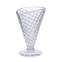 Cj.6 Taças p/Sorvete de Vidro Casquinha Cone 180ml Hauskraft Cj.6 Taças p/Sorvete de Vidro Casquinha Cone 180ml Hauskraft