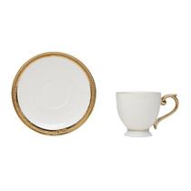 CJ 6 XICARAS CAFE PORCELANA C/PIRES PADDY BRANCO 90ml