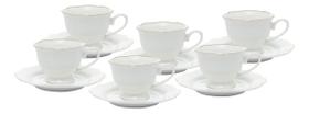 Cj 6 Xicaras Cafe Porcelana Maldivas Fio De Ouro 80ml Wolff Cj 6 Xicaras Cafe Porcelana Maldivas Fio De Ouro 80ml Wolff