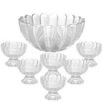 Cj 7 peças Bowl 6 taças para sobremesa Geneva 1,1L/125ML Cj 7 peças Bowl 6 taças para sobremesa Geneva 1,1L/125ML
