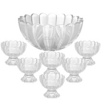 CJ 7Pçs Bowl 1,1L c/6 Taças 125ml Sobremesa Geneva