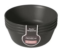 Cj C/04 Bowl Plastico Preto 1.100Ml (9505011)