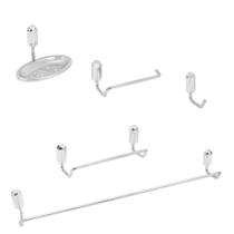 Cj C/05 Pcs Banheiro Cromado Lf9905
