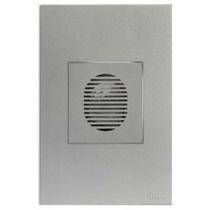 Cj cigarra campainha som 4x2 recta prata satin fosco