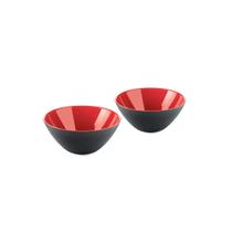 Cj De 2 Bowls 12Cm Em Acrilico Preto/Vermelho My Fusion - Guzzini