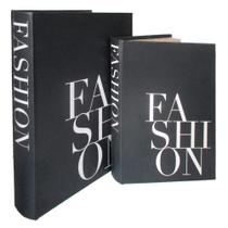 Cj de caixa livro decorativo moda - 2pcs