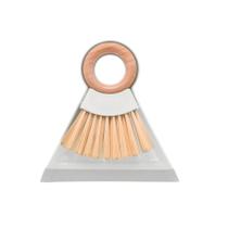 Cj De Pá e Escova P/ Limpeza Com Alça De Bambu 17,5x17x4,5