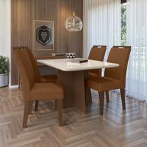 Cj evora 120x90 tp mdf/vidro c/4 cad Cj evora 120x90 tp mdf/vidro c/4 cad