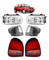 Cj Farol Lanterna Dianteira Traseira Gol 1995 96 97 98 99 FU