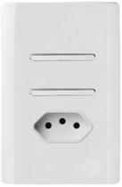 Cj Int. 2 Simples+Tomada 20A 4X2 Novara Branco Total