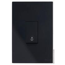 Cj Int.Pulsador De Minuteria Vertical 4X2 Recta Black Gloss Cj Int.Pulsador De Minuteria Vertical 4X2 Recta Black Gloss