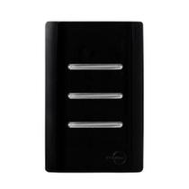 Cj Int. Triplo Simples 4X2 - Novara Preto Brilhante Cromado