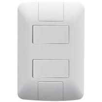 Cj interruptor duplo paralelo 4x2 - tramontina aria - 57241/041 Cj interruptor duplo paralelo 4x2 - tramontina aria - 57241/041