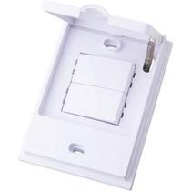 Cj Interruptor Duplo Paralelo - Blux B.L'Acqua Branco Cj Interruptor Duplo Paralelo - Blux B.L'Acqua Branco