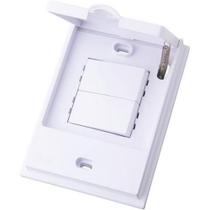 Cj Interruptor Duplo Simples - Blux B.L'Acqua Branco