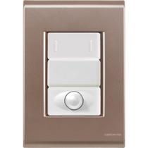 Cj Interruptor paralelo + Dimmer ajustável Liz Ouro Velho Tramontina completo pronto Cj Interruptor paralelo + Dimmer ajustável Liz Ouro Velho Tramontina completo pronto